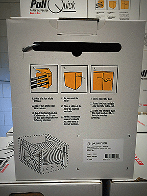 Reel in box zijkant