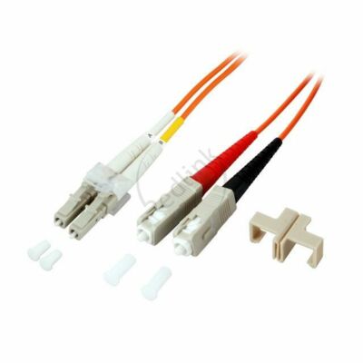 Redlink, Glasvezel Patchkabel, OM2, DX, LC-SC,1m, Oranje