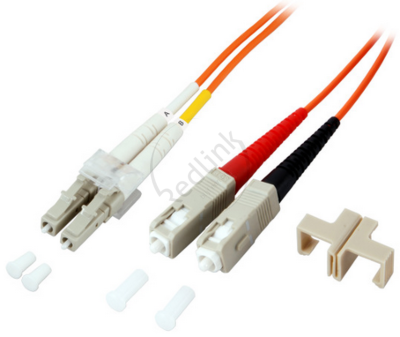 Redlink, Glasvezel Patchkabel, OM1, DX, LC-SC, 1m, Oranje