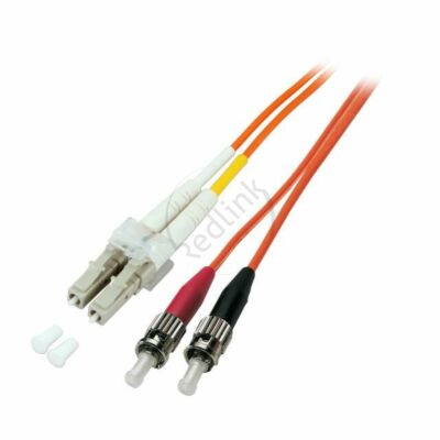 Redlink, Glasvezel Patchkabel, OM1, DX, LC-ST, 3m, orange