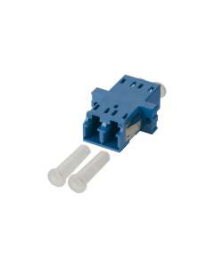 Koppelstuk OS2, LC Duplex, Blauw, SM, Excl.schroefjes