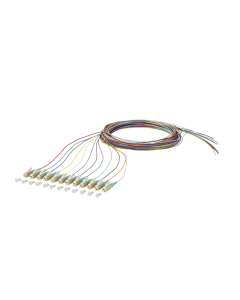 Pigtail OS2, LC/PC, 2m, set van 12 kleuren