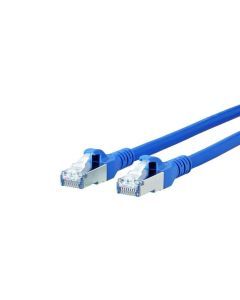 Patchkabel, S/FTP Cat6A, flex, LSOH, blauw, 2m