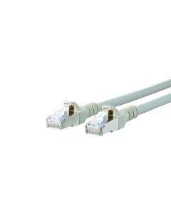 Patchkabel, S/FTP Cat6A, flex, LSOH, grijs, 0.5m