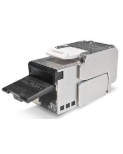 Keystone Cat6A, Shielded, KS-TC+ 1/8 STP RJ45 Compact, Toolless, Metaal