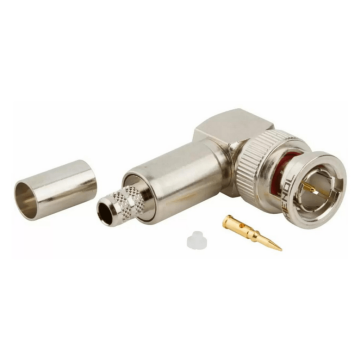 Amphenol, RFX BNC Krimp connector, haaks, 75 ohm, RG59, RG62