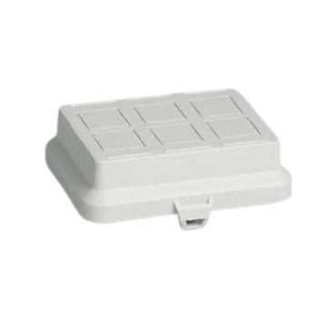 Attema, Deksel AK2 tbv Data raampje 6x uitbreekpoort , grijs, 125x100x35mm
