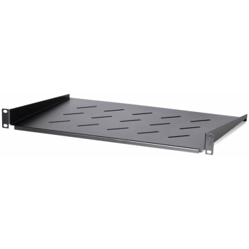 BasicLine, Legbord half zwevend, 1HE, 19inch, B485xD250xH44mm, tbv 450mm wandkast, RAL9005