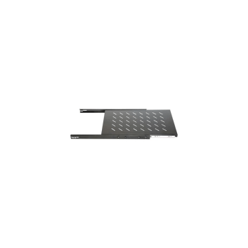 BasicLine, Legbord uitschuifbaar, 1HE, 19inch, B482xD350xH44mm, tbv 600mm diepe kast, RAL9005