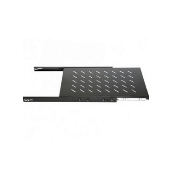 BasicLine, Legbord uitschuifbaar, 1HE, 19inch, B482xD730xH44mm, tbv 1000mm diepe kast, RAL9005