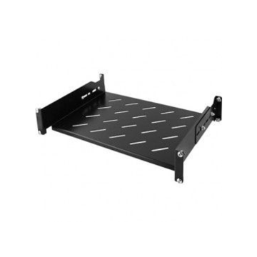 BasicLine, Legbord verstelbaar, 1HE, 19inch, B482xD350xH44mm, tbv 350 tot 600mm diepe kast, RAL9005