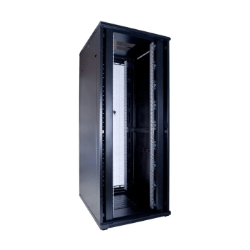 BasicLine, Patchkast 42HE, 19inch, B800xD1000xH2000mm, Perf. Dubb. deur voor-achter, RAL9005