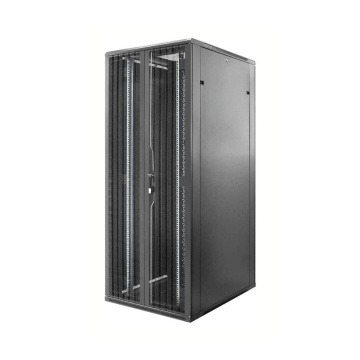 BasicLine, Patchkast 47HE, 19inch, B800xD1000xH2200mm, Perf. Dubb. deur voor-achter, RAL9005