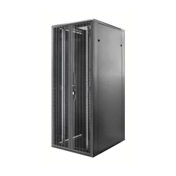 BasicLine, Patchkast 47HE, 19inch, B800xD800xH2200mm, Perf. Dubb. deur voor-achter, RAL9005