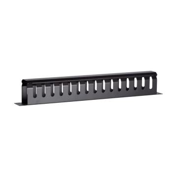BasicLine, Rangeerpaneel met afneembaar deksel, 1HE, RAL9005