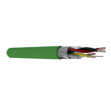 Buskabel, H(st)H 2x2x0.8, B2ca.s1.d1.a1, KNX, Groen