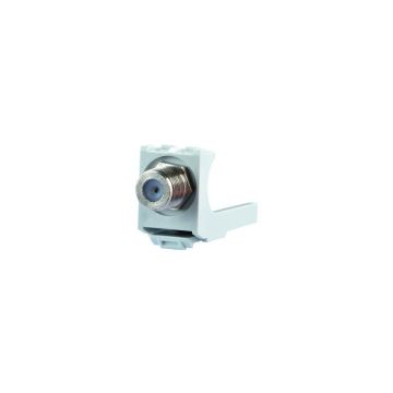 Coax module met MS adapter, type F-Jack 75 Ohm