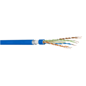 Datakabel Cat6a/EA, U/UTP 10GBit, GC500, Eca, LSOH Blauw (AWG23), EOL nog 1x 453m