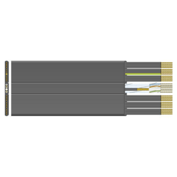 Datwyler FL Liftkabel, LZOH-niet ondersteund Laagbouw, type 812312-F 12 G 0.75+3x2x0.50
