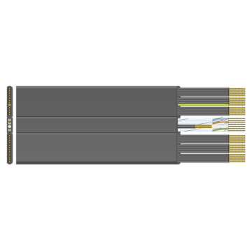 Datwyler FL Liftkabel, LZOH-niet ondersteund Laagbouw, type 8582-F 24 G 1.00 +3x2x0.75+HF 75
