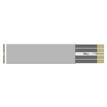 Datwyler FL liftkabel, PVC-niet ondersteund Laagbouw, type 12777-F 4 G 0.75