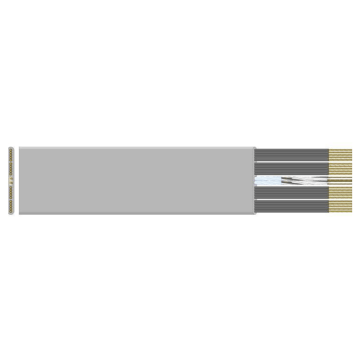 Datwyler FL liftkabel, PVC-niet ondersteund Laagbouw, type 8387-F 24 G 0.75+2x4x0.25