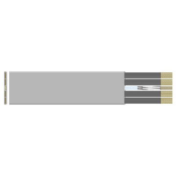 Datwyler FL liftkabel, PVC-niet ondersteund Laagbouw, type 8822-F 4 G 2.50+12x1.00+2x2x0.34+HF 75