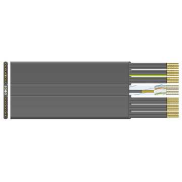 Datwyler FM liftkabel, LZOH-ondersteund, type 812912-F 12 G 1.00+4x0.34