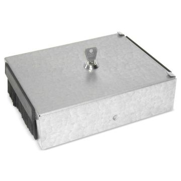 CP Box + deksel, IP20, metaal, excl. 6v Frontplaat, excl. Slot