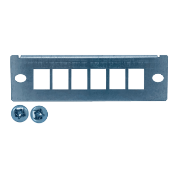 CP Box Frontplaat, tbv 6x Keystone