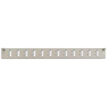 FO front 1HE, 12v SC Duplex, OV-T/OV-S, RAL7035, nr. 01-12