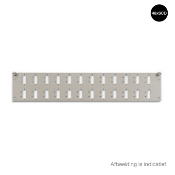 FO front 2HE, 48v SC Duplex, OV-T/OV-S, RAL9005