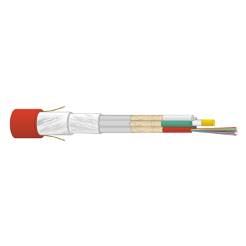 FO kabel, OM3, 48(4x12), Safety E30, U-DQ(ZN)BH, G50, wbGGFR, Rood