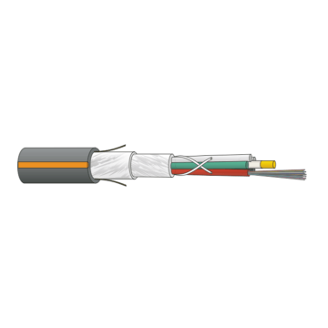FO kabel, OM3, 48(4x12)Outdoor, A-DQ(ZN)B2Y, PE, wbGGT HP, Zw/Or