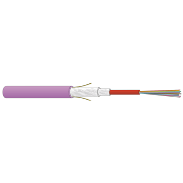 FO kabel, OM4, 12v(1x12)DLTS, ZGGFR/U-BQ(ZN)BH, FR/LSOH, B2ca, Lila