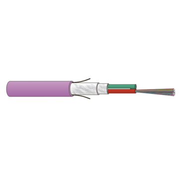 FO kabel, OM4, 24v(2x12)Indoor, SZGGFR/J-B(ZN)BH, Cca, Lila