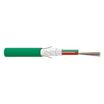 FO kabel, OM4, 24v(2x12)Universeel, ZGGFR/U-DQ(ZN)BH, Dca, Groen