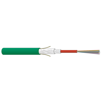 FO kabel, OM4, 8v(1x8)Universeel, ZGGFR/U-DQ(ZN)BH, Dca, Groen