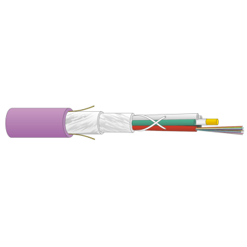 FO kabel, OM4, 96v(8x12)DLTS, wbGGFR/U-BQ(ZN)BH, FR/LSOH, Cca, Lila