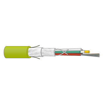 FO kabel, OM5, 24v(2x12)DLTS, wbGGFR/U-BQ(ZN)BH, FR/LSOH, Cca, Lime