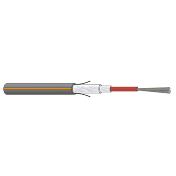 FO kabel, OS2, 24v(1x24)Outdoor, A-DQ(ZN)B2Y, PE ZGGT HP, Fca, Zw/Or