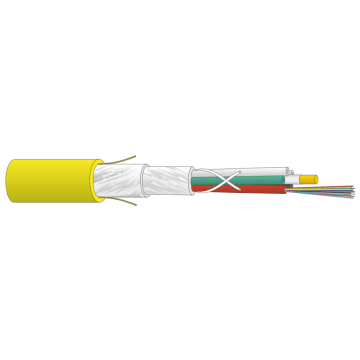 FO kabel, OS2, 48v(4x12)DLTS, wbGGFR/U-BQ(ZN)BH, B2ca, G652D-G657A(BLO), FR/LSOH, Geel