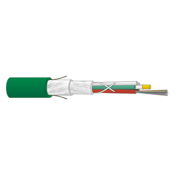 FO kabel, OS2, 48v(4x12)Universeel, wbGGFR/U-DQ(ZN)BH, Eca, Groen