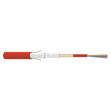 FO kabel, OS2, 4v(1x4), Safety E30, U-DQ(ZN)BH, G652D, ZGGFR, Rood