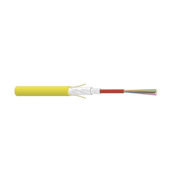 FO kabel, OS2, 4v(1x4)Indoor, ZGGFR/J-B(ZN)BH, G652D-G657A(BLO), B2ca, Geel