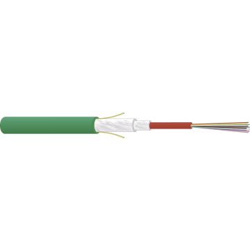 FO kabel, OS2, 8v(1x8)Universeel, ZGGFR/U-DQ(ZN)BH, Dca, Groen
