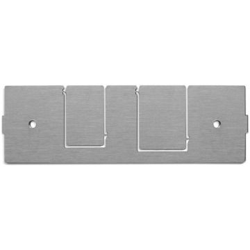 FO lade 1HE achterwand tbv kabelinvoer, recht, 1x M20 + 1x M25, OV-T/OV-S