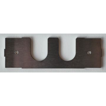 FO lade 1HE achterwand tbv kabelinvoer, recht, 2x M20, OV-T/OV-S