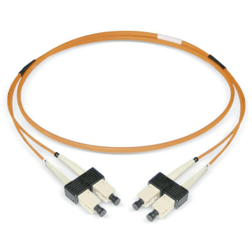 Glasvezel Patchkabel, OM2, DX, SC/pc-SC/pc, LSZH, Oranje, 2m, Oval