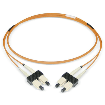 Glasvezel Patchkabel, OM2, DX, SC/pc-SC/pc, LSZH, Oranje, 3m, Oval